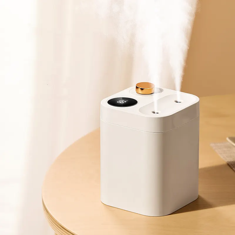 Groothandel 2 Mist Outlet Oplaadbare Batterij Draagbare Luchtbevochtiger Thuis Luchtverfrisser Aromatherapie Ultrasone Luchtbevochtiger