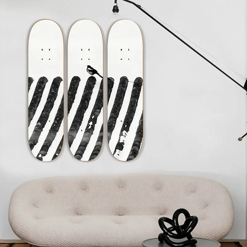 Barato Em Branco Personalizado Skate Board Tech Deck Em Branco Comprar Skates Deck em Massa 7.5 7.75 8.0 8.25 8.5 para Art Wall Decoration