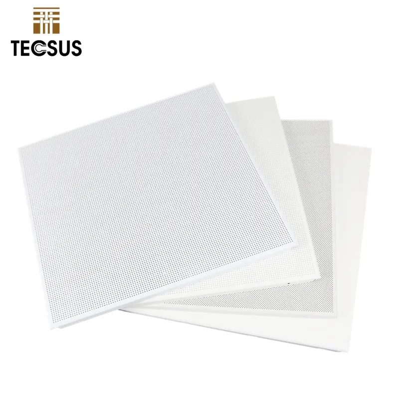 Tecsus คลิปเคลือบผงเจาะรูแบบเต็มเพดานทำจากโลหะอลูมิเนียมแฟชั่น