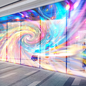 P6 interno flessibile trasparente HD schermo di visualizzazione a LED per la pubblicità di vetrine ad alta risoluzione LED pellicola trasparente Display - Product Image 4
