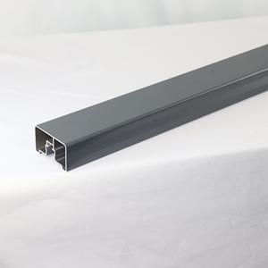 Aluminium Schwarz Handlauf Glas geländers ystem Handlauf mit LED-Schlitz