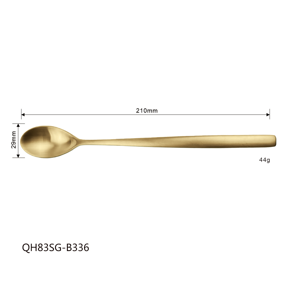 Cuchara de hielo de oro mate