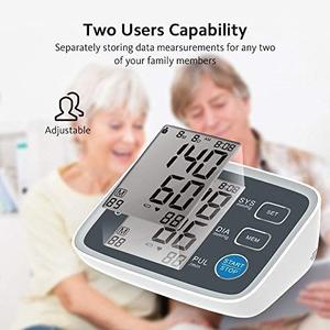 Finicare 스마트 가압 팔 스타일 힌트 대형 LCD 백라이트 자동 전원 오프 의료 혈압 모니터 성인 - Product Image 5