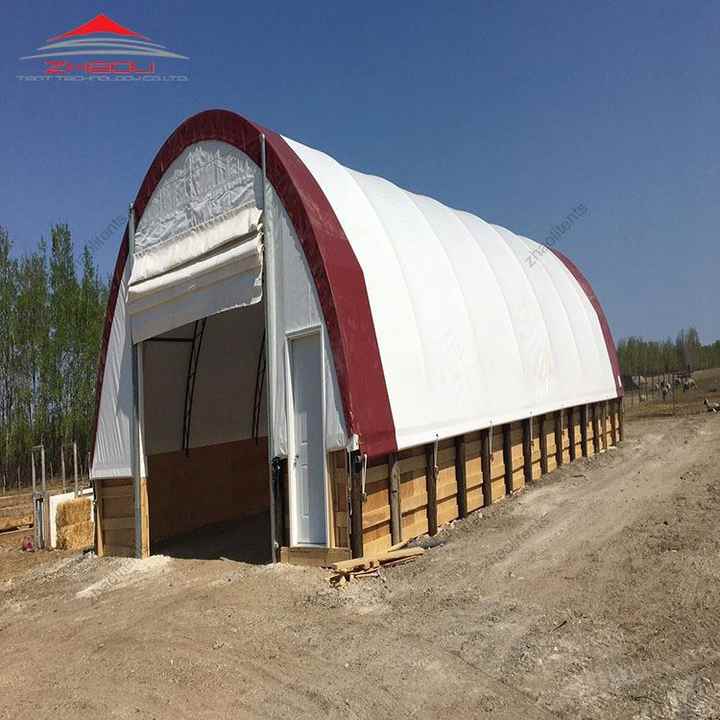 Factory Direct Geodesic Dome Tent with Hot Galvanized Steel 650Gsm PVC Cover for Storage in the UK Trade Show Tents
