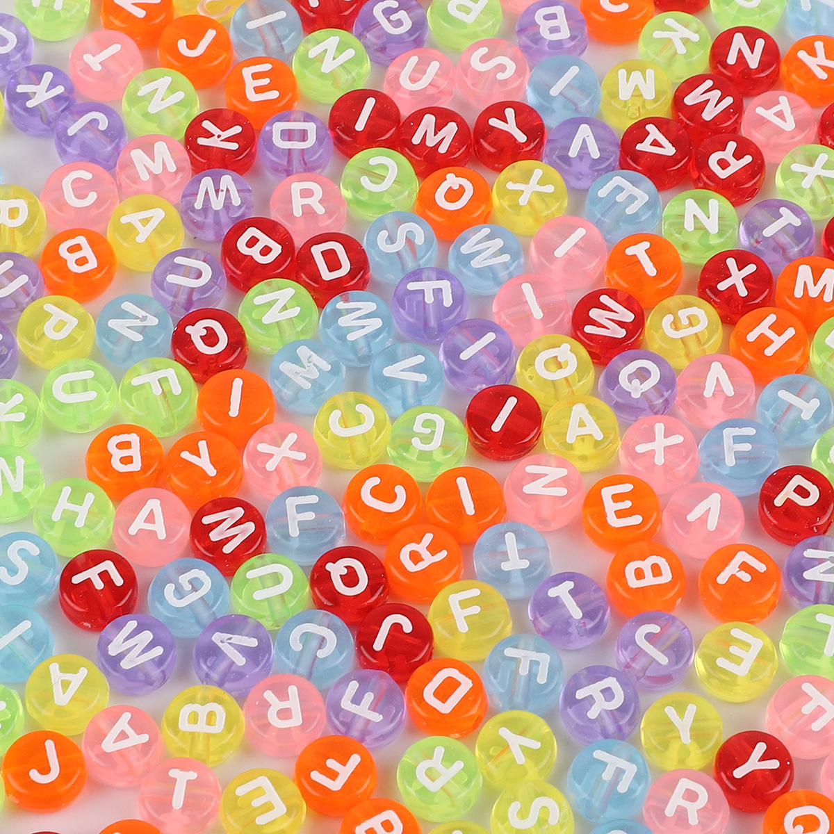 Color transparente - letras blancas