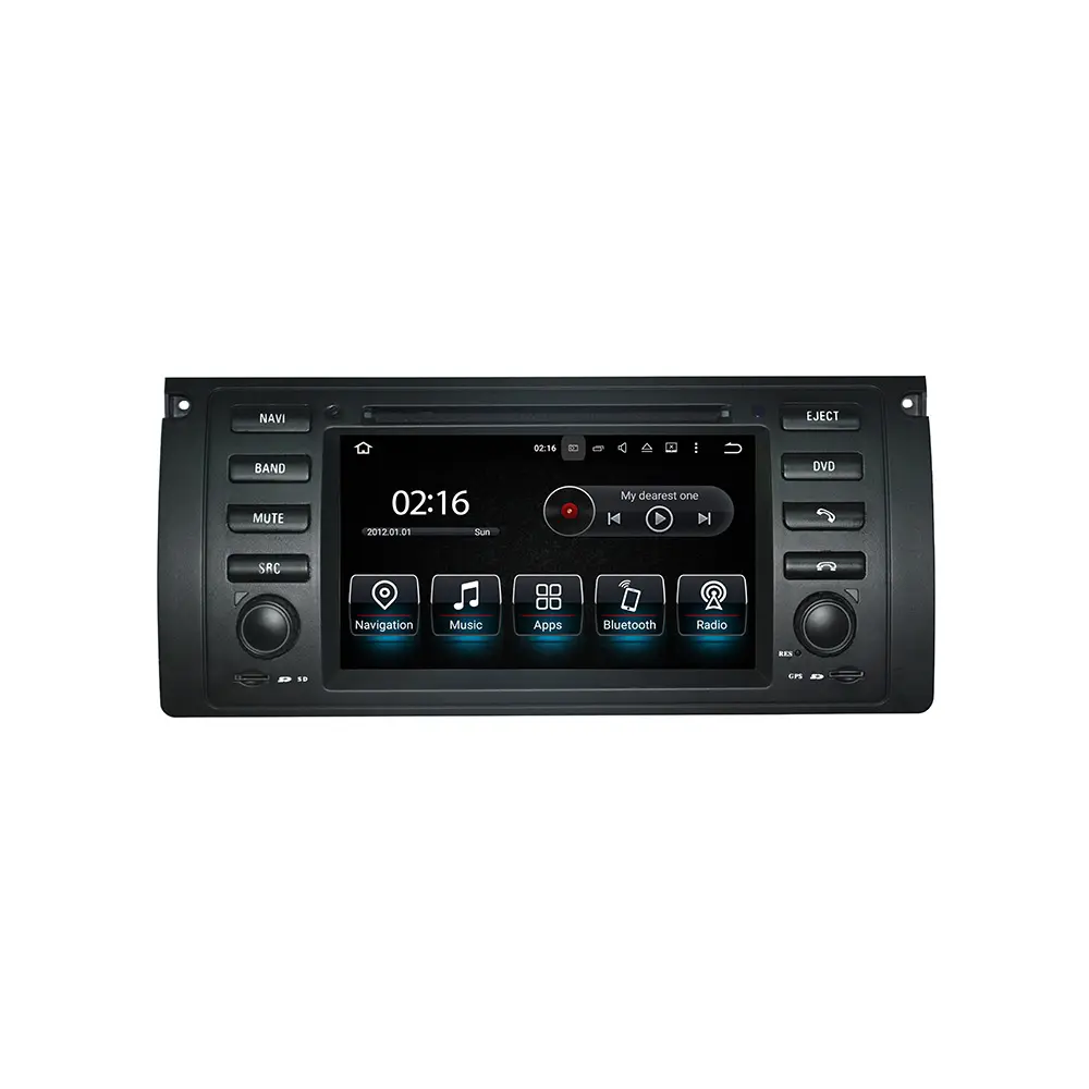 IPS Android 8.0 Car DVD Player cho BMW 5 Series E39/M5 E39/X5 E53 1995-2003 GPS Navigation Xe Đài Phát Thanh Tự Động Stereo Video Đơn Vị Đứng Đầu