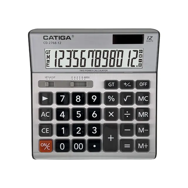 CD-2768-12 Calculatrice électronique promotionnelle de haute qualité Calculatrice de bureau de cadeau promotionnel en gros 12 chiffres