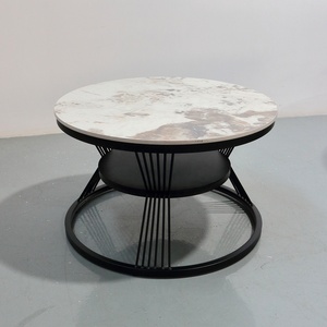 Juegos de mesa de anidación modernos, muebles pequeños para sala de estar, mesa auxiliar de extremo, soporte de noche, mesa de centro, Juego de 2 - Product Image 5