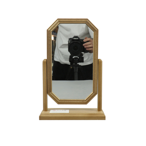 定制木质桌面镜装饰小化妆镜乡村展示家居装饰实木框架 - Product Image 1
