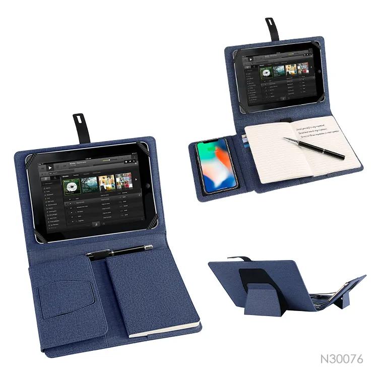 תיק מקרה Padfolio הנהלת עסקי מסמך ארגונית עם מכתב גודל לוח, כרטיס ביקור מחזיק Tablet שרוול