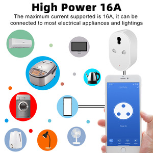 Tuya ตัวแปลงปลั๊กอัจฉริยะ10A/16A พร้อมแอป Wifi บนมือถือควบคุมด้วยเสียงด้วยเครือข่ายซิกผึ้งสากล EU - Product Image 6