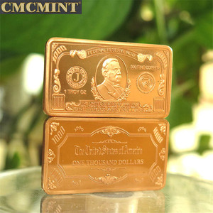 2022 Challenge Custom Coins for Sale 1 Troy Ounce 1 OZ $<strong>1000</strong> COPPER USA BILL