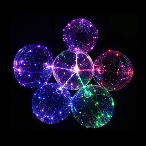 Kabarcık helyum Balon Led ışıkları yanıp sönen sopa Ballon dize aydınlatma Ballon Globos temizle Bobo balonlar Led dize işık ile - Product Image 3