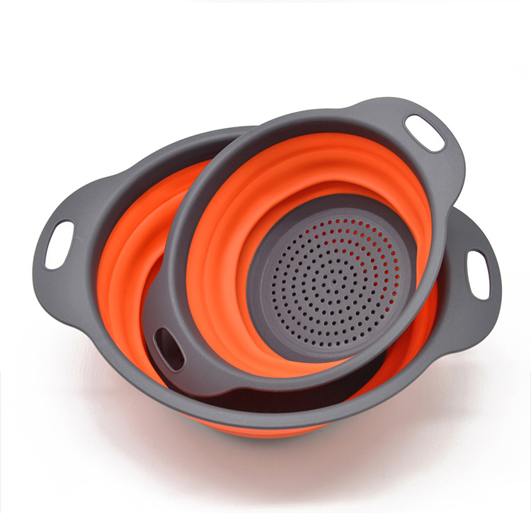 2pcs Rond orange