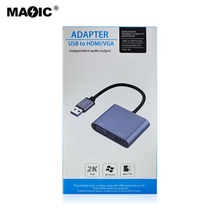 Convertidor de adaptador USB3.0 a VGA HDMI, adaptador de USB a HDMI VGA, Compatible con salida de sincronización HDMI VGA 1080P, Compatible con Windows 7/8/10 - Product Image 6