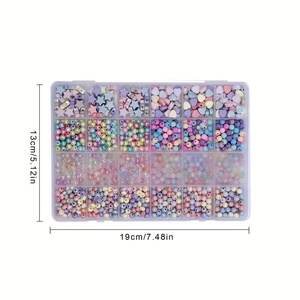 1000支24束彩色塑料珠创意时尚DIY手链项链工艺品珠宝制作用品