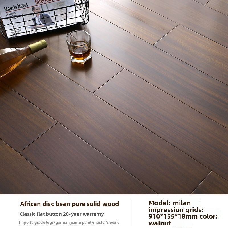Impresión Milán de madera maciza pura de frijol redondo africano