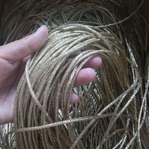 Gold and Silver Onion <strong>String</strong> <strong>Tag</strong> Chinese Knotted <strong>Elastic</strong> Rope Greeting Card Christmas Tree Decoration Rope - Product Image 4