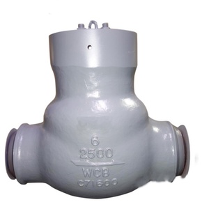 ASME API DIN CE 14 inç yüksek sıcaklık ve yüksek basınç A216 Wcb dökme çelik flanş RF salıncak asansör küre çek valf - Product Image 4