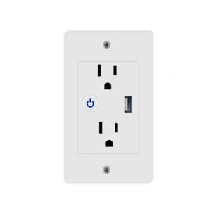 美国标准图亚电气墙壁插座和开关，带USB应用程序遥控AC100V-240V语音控制定时设置 - Product Image 1