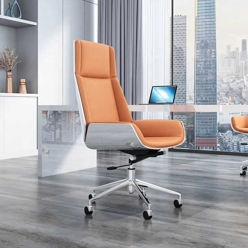 Muebles de oficina con respaldo alto, cómodos, de lujo, modernos, silla de oficina, sillas de oficina para Jefe