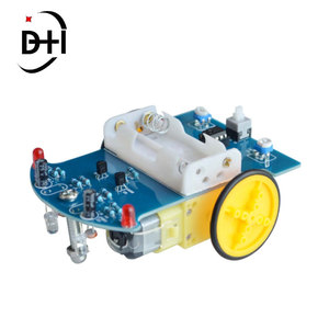 D2-1 Smart Robot Car Kit linea di tracciamento intelligente auto Robot fotosensibile Kit fai da te Patrol parti di automobili giocattolo elettronico fai da te - Product Image 1