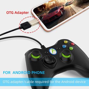 Xbox360 kablolu denetleyici PC PC360 Gamepad için titreşimli özelliği ile buhar siyah efsane Joystick ve Gamepad - Product Image 4
