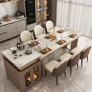 Mesas planas y grandes para restaurante, mesa de comedor rectangular para el hogar, villa, de gama alta, modernas y de lujo - Product Image 1