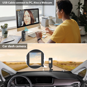 Multi-functional Full HD 1080P Night Vision <strong>Security</strong> Recorder <strong>with</strong> Clip-on Mini <strong>Camera</strong>