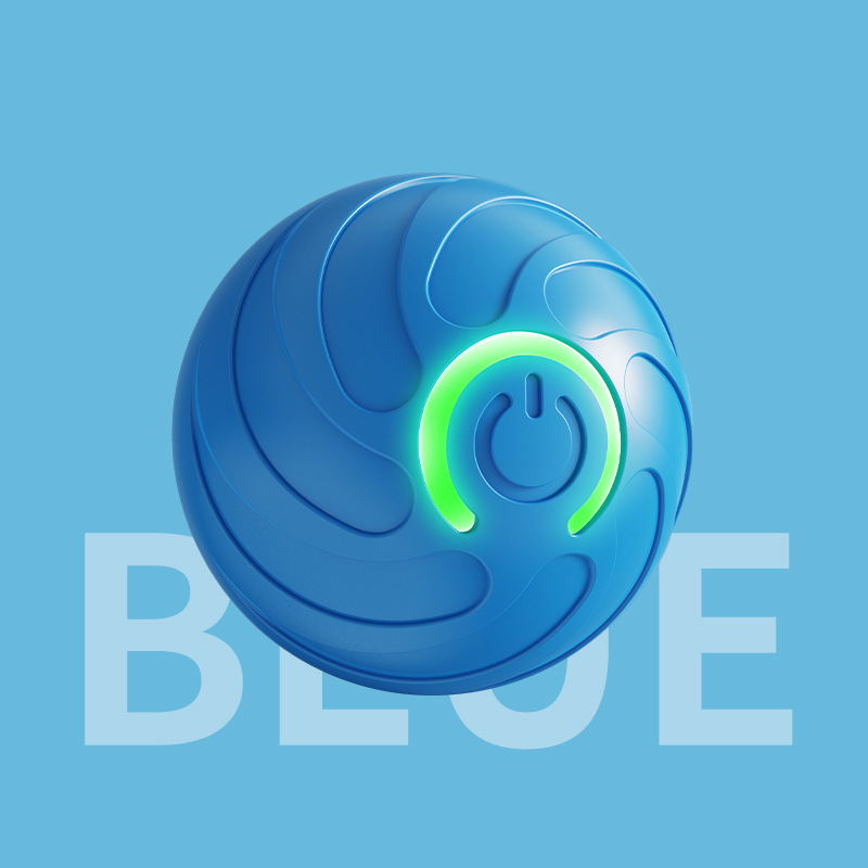 Balle sauteuse bleu vortex en boîte
