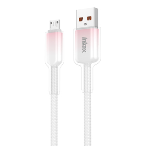 Inkax CB-65 yeni Trend şeffaf degrade şarj kablosu 3.1A mikro/IP/tip-c/CC 60W/CL 27W örgü veri kablosu dayanıklı - Product Image 2