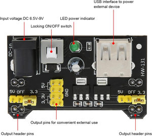 Modulo di alimentazione MB102 modulo di alimentazione Breadboard DC 6.5-12V USB modulo di alimentazione mb 102 Breadboard - Product Image 4