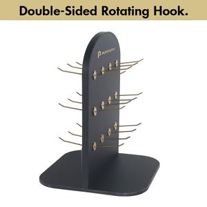 Benutzer definierte doppelseitig rotierende Acryl Schmuck <span class=keywords><strong>Display</strong></span> Stand Langlebige Metall haken Ausstellung Ohrringe Halsketten Ringe <span class=keywords><strong>Display</strong></span> Rack