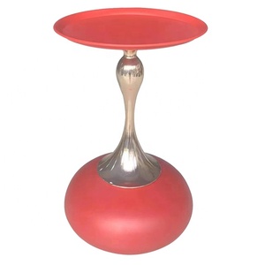 İskandinav Modern lüks ahşap cam kahve sehpası Set daire End masa oturma odası veya kanepe yan merkezi için dekoratif Metal ile - Product Image 2