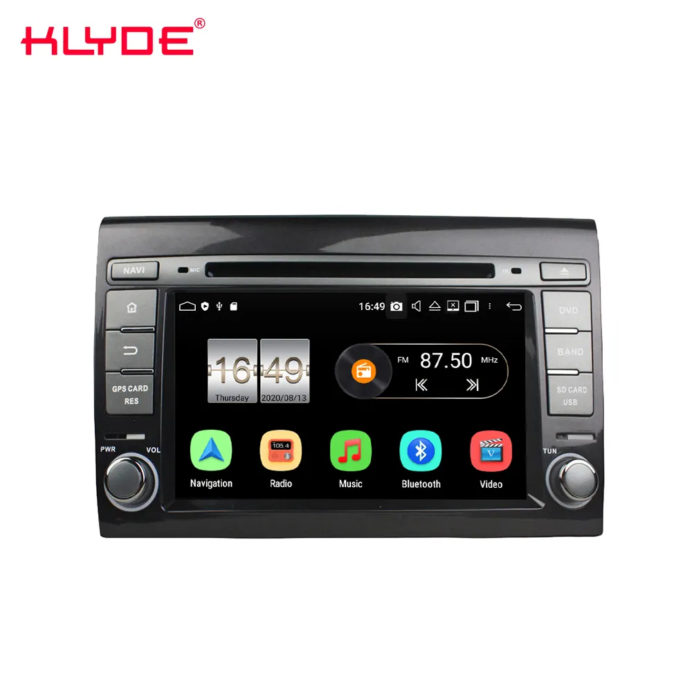 Car Multimedia radio per fiat Bravo 2007-2012 klyde KD-7011 android 10.0 del sistema sono dotati di DSP CARPLAY ANDROID AUTO funzione