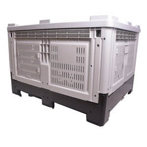 HUADING Reciclaje Estándar Durable Plástico Contenedor a Granel Tamaño Euro Caja Plegable Apilable Almacenamiento Resistente - Product Image 1