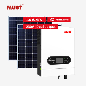 MUST 48V Two Charger 100A PV <strong>Input</strong> 500vdc Dual <strong>Output</strong> 62000w Hybrid Solar Inverter 6.2KW for Home - Product Image 2