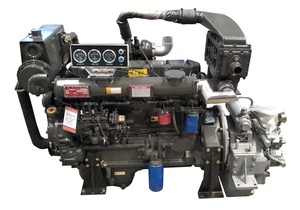 ענק פלט כוח השתמש 218hp 160kw מים מקורר 6 צילינדרים הימי דיזל מנוע עם תיבת הילוכים
