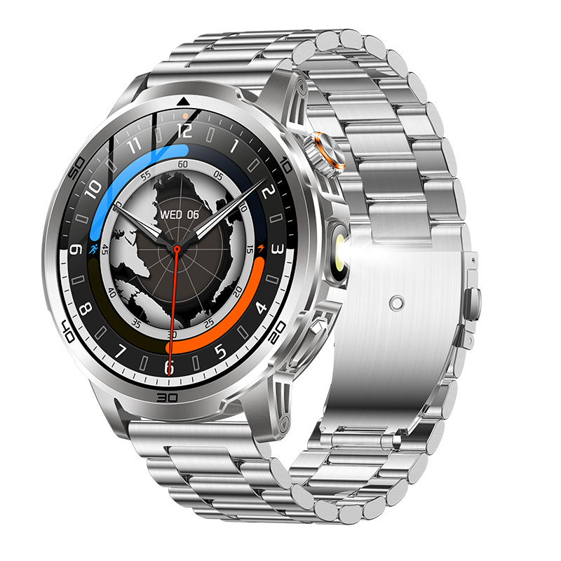 Correa de reloj de acero de color primario.