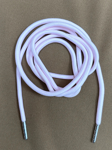 Sudadera con capucha de poliéster recubierta personalizada, cordones de cordón elásticos redondos para ropa, pantalones, ropa personalizada para bolsos, zapatos