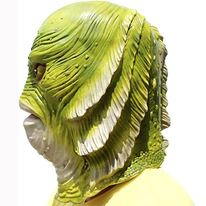 สระสีดําคอสเพลย์เครื่องแต่งกายหน้ากากน้ํายางแปลกปลามอนสเตอร์เต็มหัวเปลี่ยนหน้ากากฮาโลวีนสําหรับปาร์ตี้หน้ากาก - Product Image 2