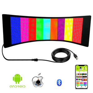 Auto Led segno flessibile LED programmabile pantalla led flessibile occhi incandescente pannello parabrezza occhi led segno per auto camion - Product Image 5