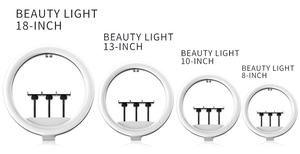 ไฟวงแหวน LED RGB 18นิ้วพร้อมขาตั้งสามขาหรี่แสงสีได้สำหรับวิดีโอและโทรศัพท์มือถือ10นิ้ว14นิ้วบรรจุกล่องแหล่งจ่ายไฟ - Product Image 6