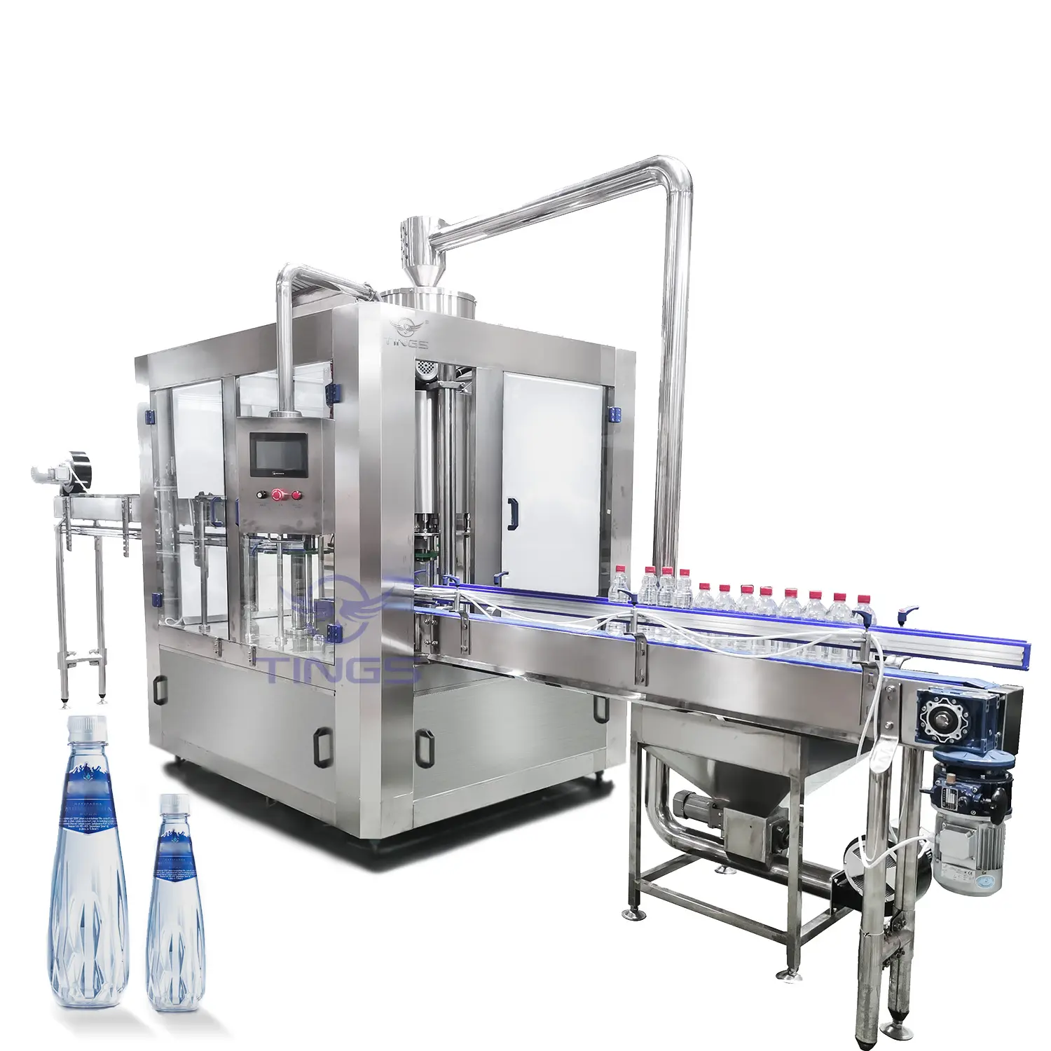 गर्म बिक्री स्वचालित बीयर/खनिज पानी की बोतल भरने मशीन उत्पादन संयंत्र