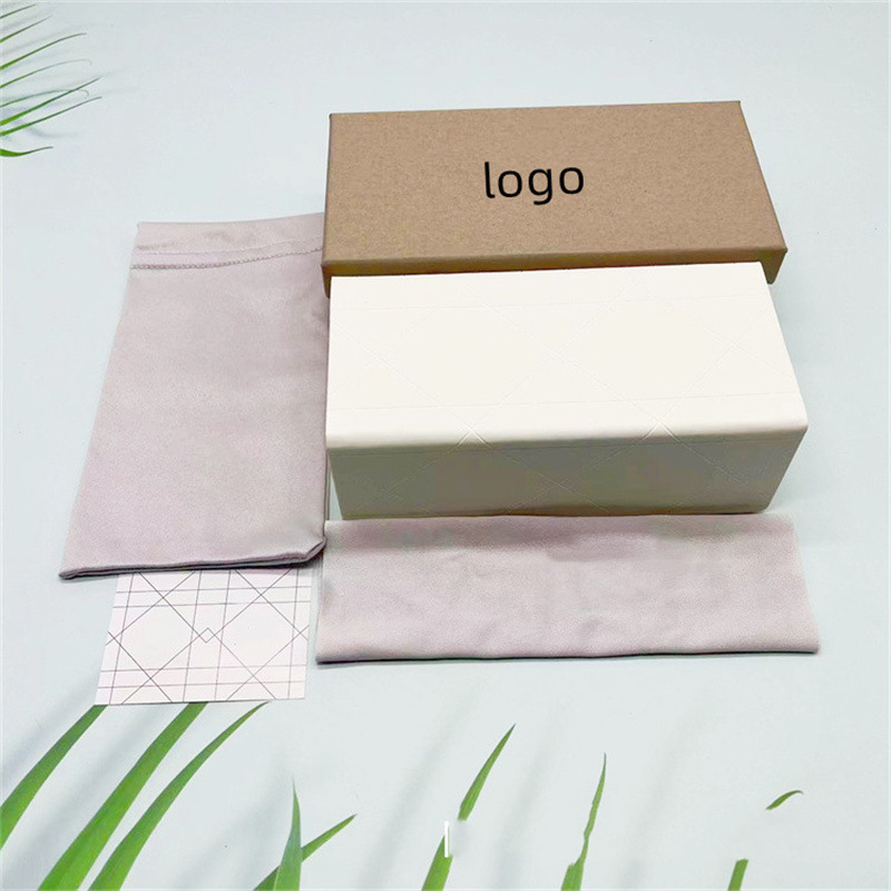 Set 3-di jia white eyeglass case