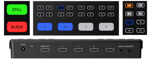 Ezcap328 QUADA-interruptor en vivo, 4 canales, HDMI, tarjeta de captura de vídeo, transmisión en vivo, estación, interruptor con múltiples botones - Product Image 6