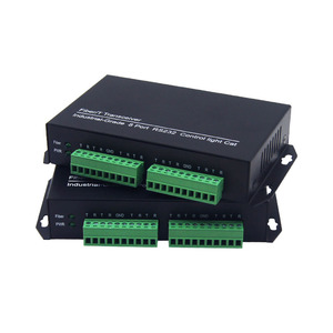 Convertidor de datos en serie de 1 canal RS232 a fibra Transceptor bidireccional DB9 de fibra óptica de 1 canal