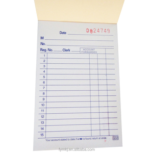 Cá nhân <span class=keywords><strong>A5</strong></span> hóa đơn cuốn sách ba lần carbonless NCR nhận giấy tùy chỉnh in thứ tự Pad - Product Image 5
