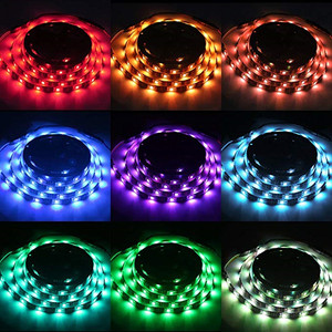 5050 Led şerit işıklar akülü RGB su geçirmez Led ışıkları ile uzaktan kumanda esnek Led şerit aydınlatma - Product Image 3