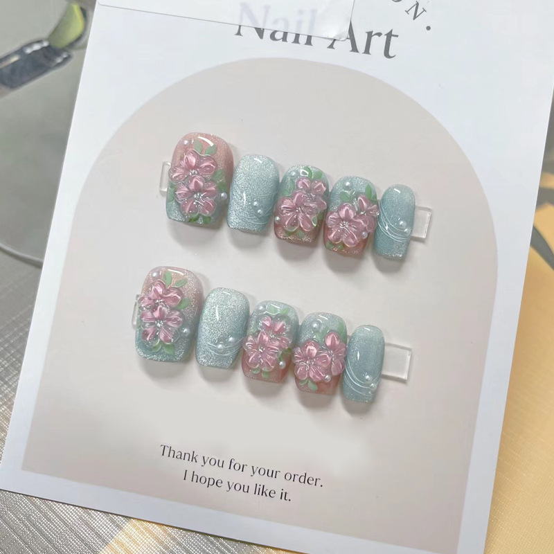 1535 Uñas Hechas A Mano M Tamaño 10 Piezas Caja
